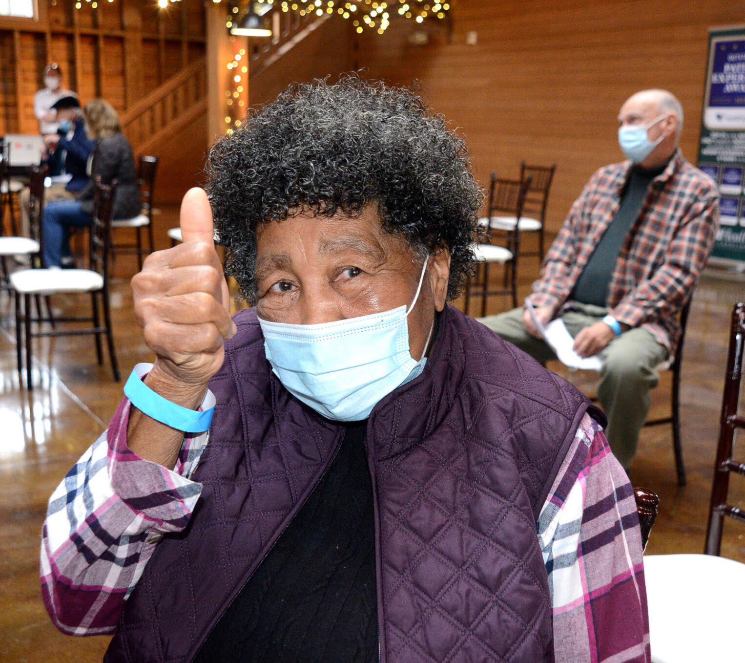 Elizabeth Fairley vaccine recipient